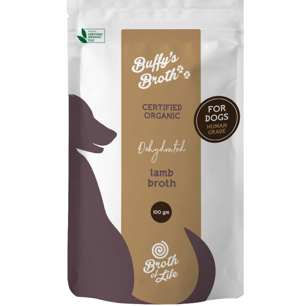 
                  
                    Organic Lamb Bone Broth for Dogs
                  
                