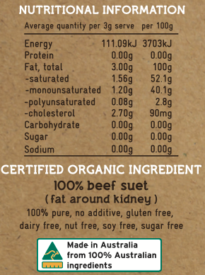 
                      
                        Tallow (organic)
                      
                    