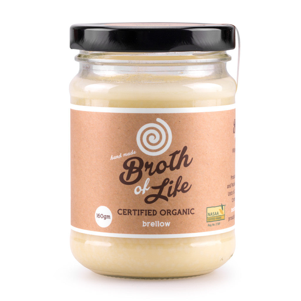 160 gram jar of organic FODMAP brellow by Broth of Life